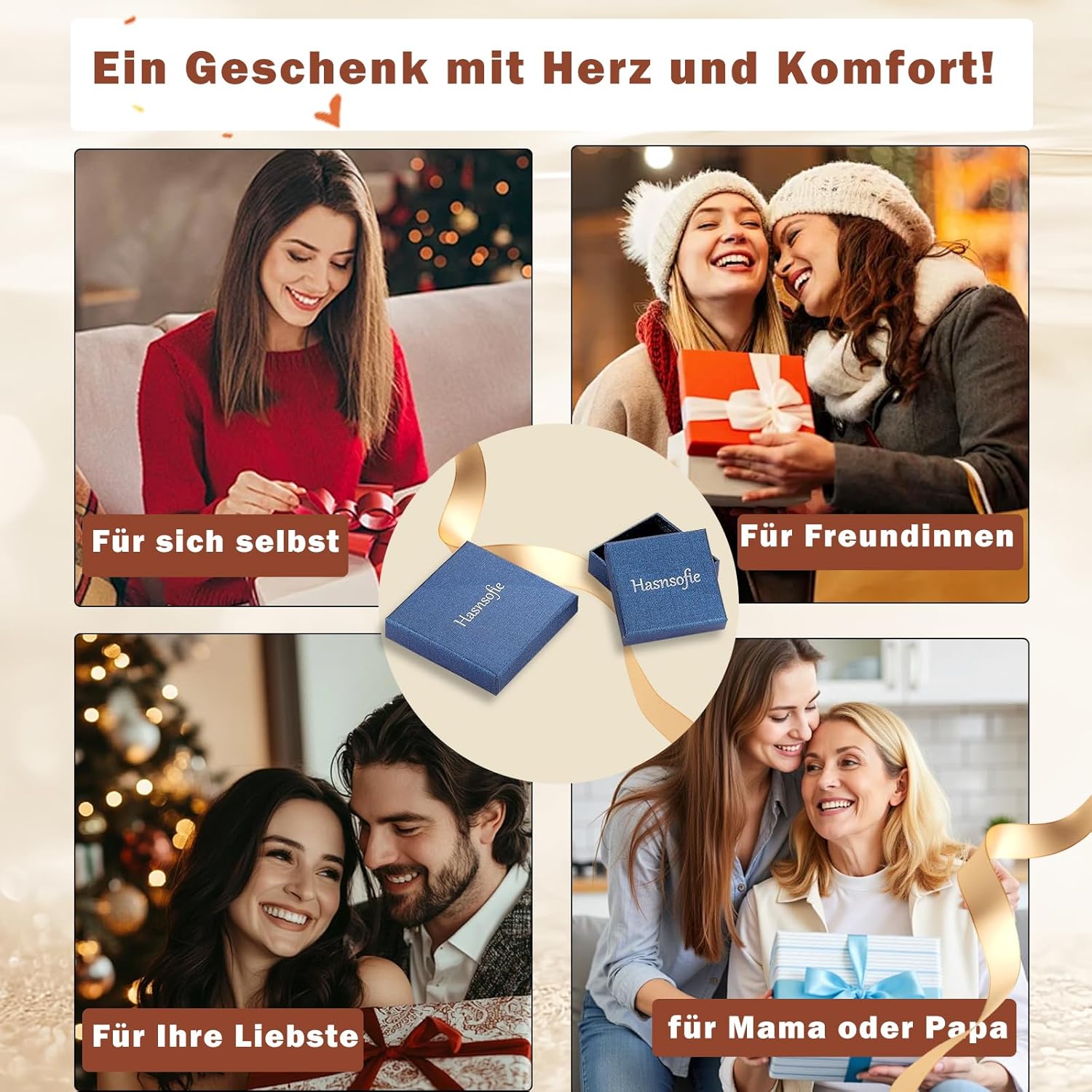 Thumbnail 6 de Hasnsofie Silbere Creolen Damen Set 3 Paare 12mm