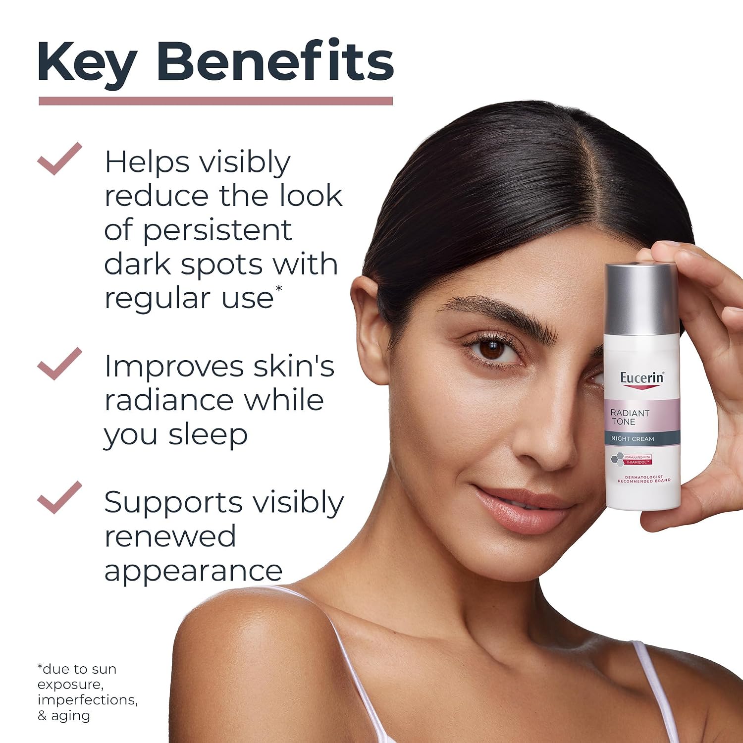 Detalle de Eucerin Radiant Tone Night Cream with Thiamidol (Dark Spot Corrector) 1.7 oz