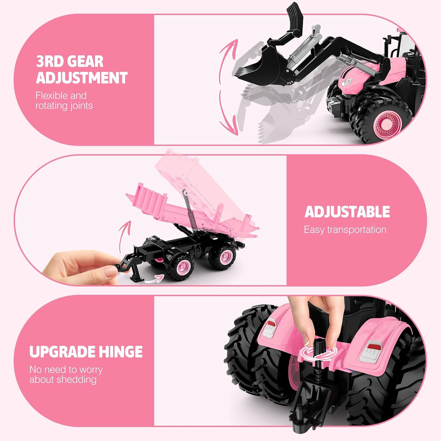 Detalle 2 de NOKA remote-control tractor and trailer set