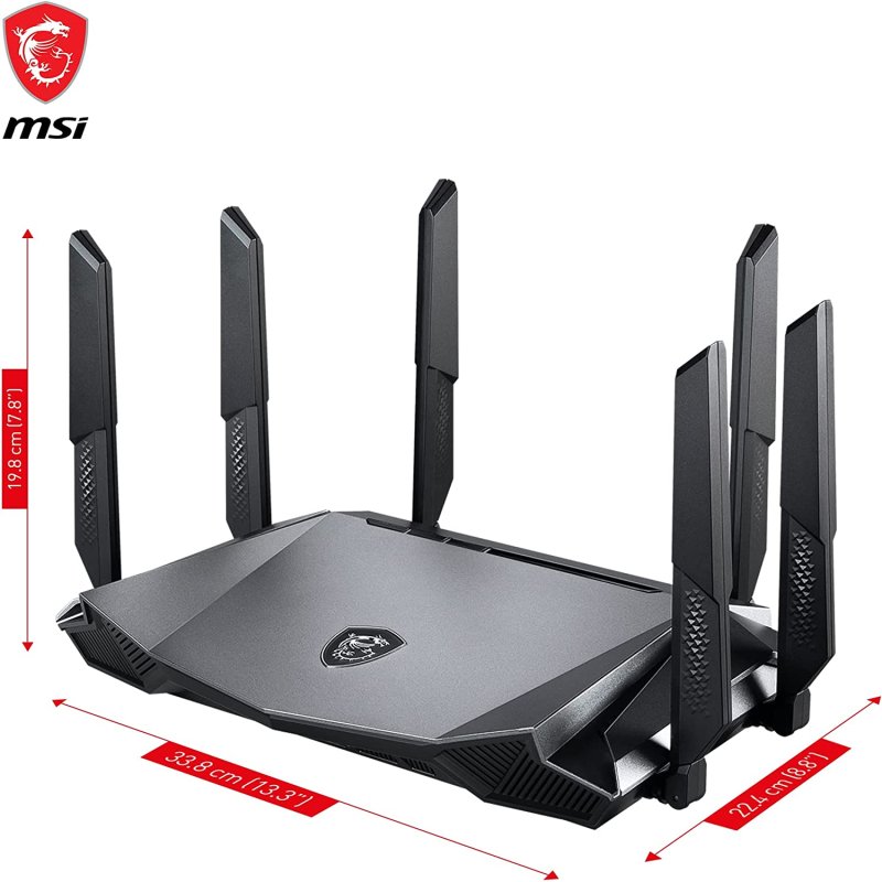 Detalle de MSI RadiX AX6600 WiFi 6 Tri-Band Router Gaming