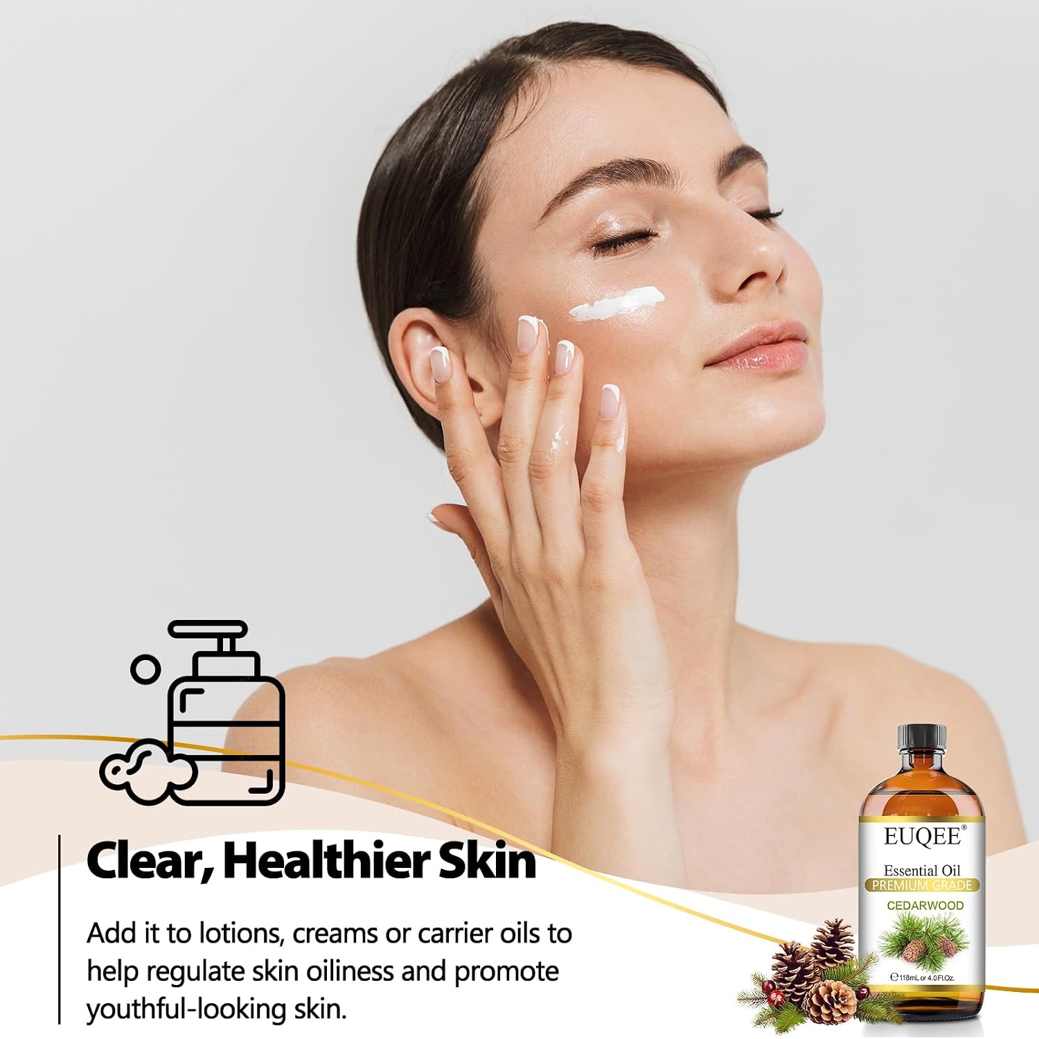 Detalle 2 de EUQEE cedarwood essential oil 4.0 fl oz