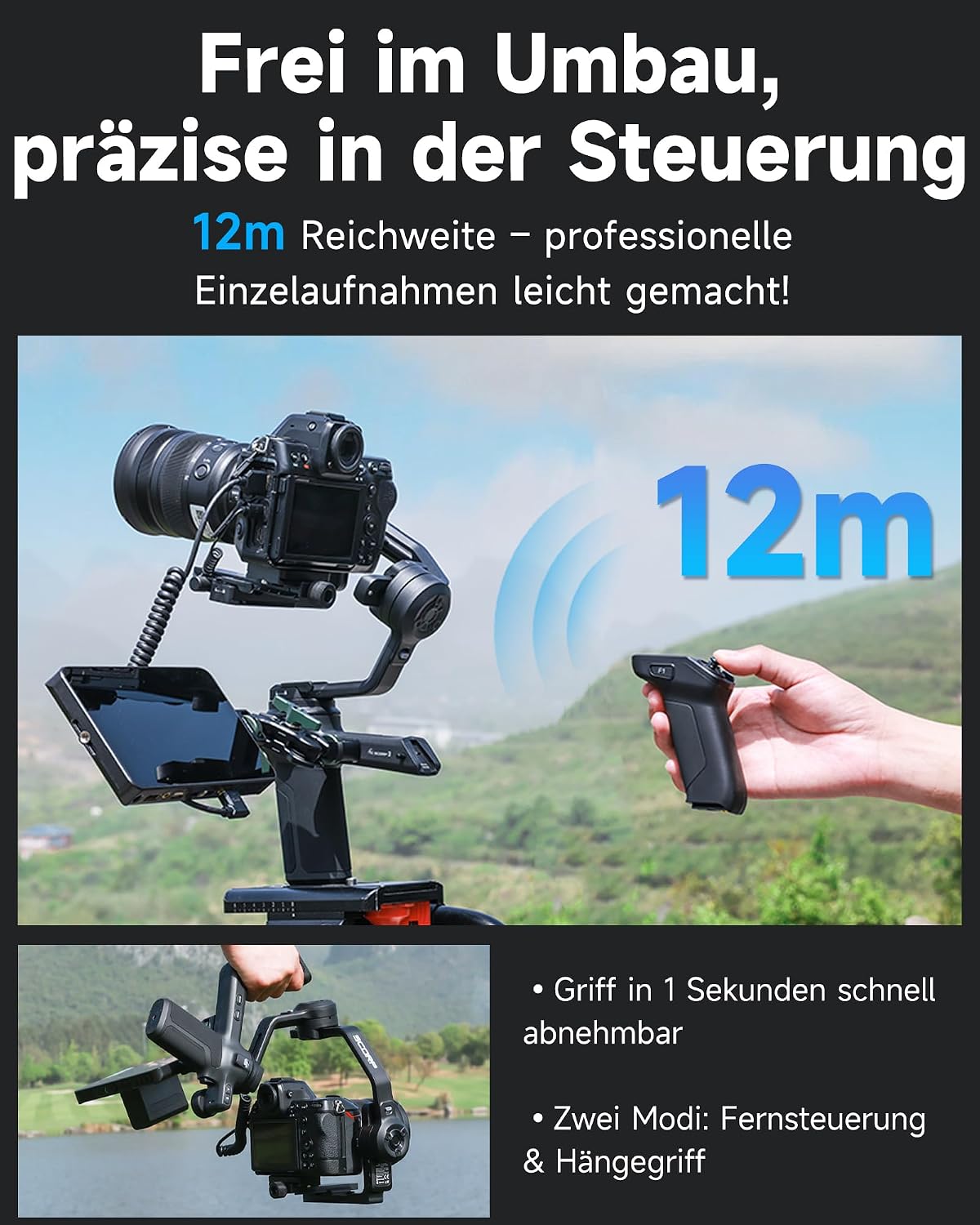 Detalle 2 de FeiyuTech SCORP 3 Kamera-Gimbal 3,5 kg