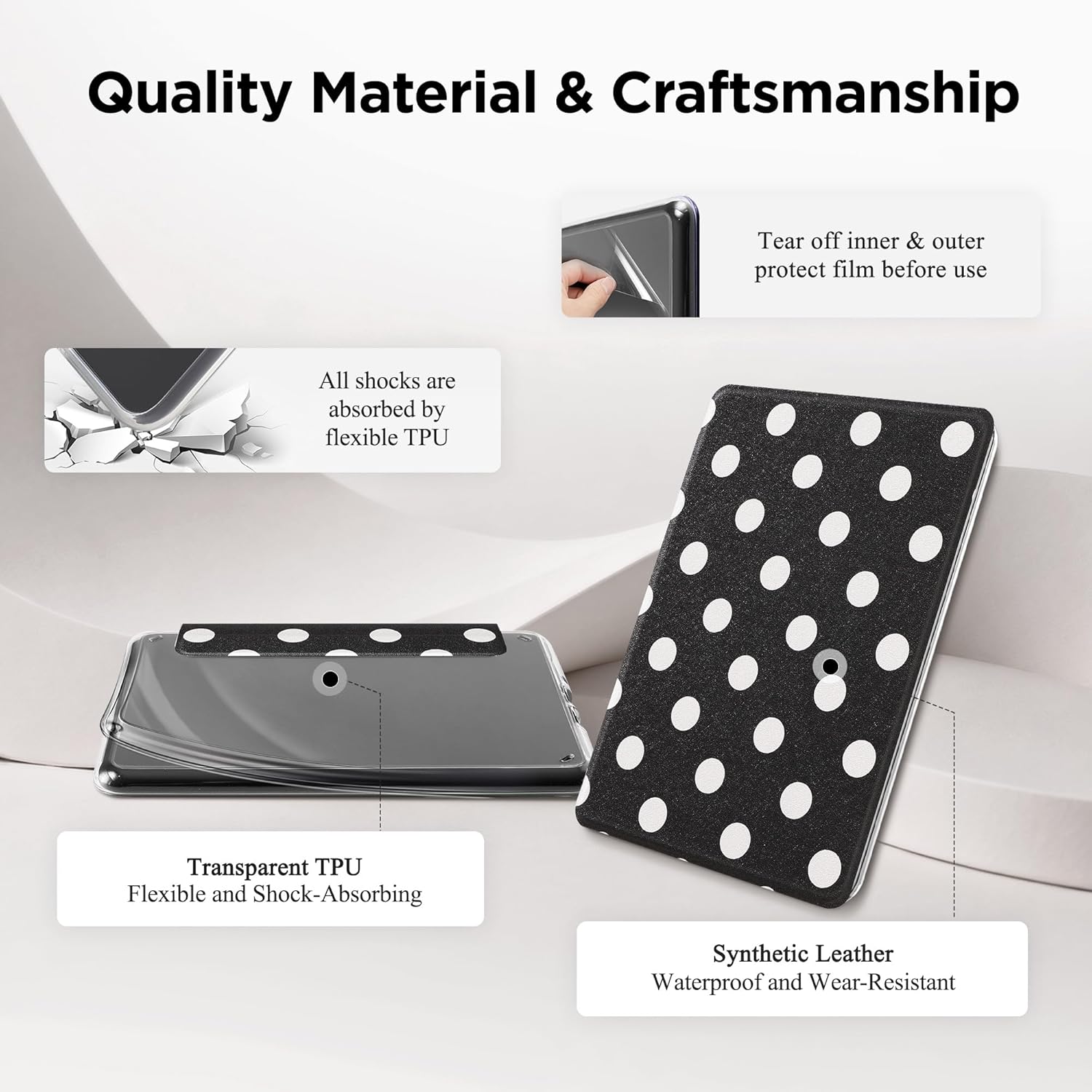 Detalle 2 de SESENSE Detachable Magnetic Case for 7" Kindle Paperwhite 12th Gen & Colorsoft Signature Edition