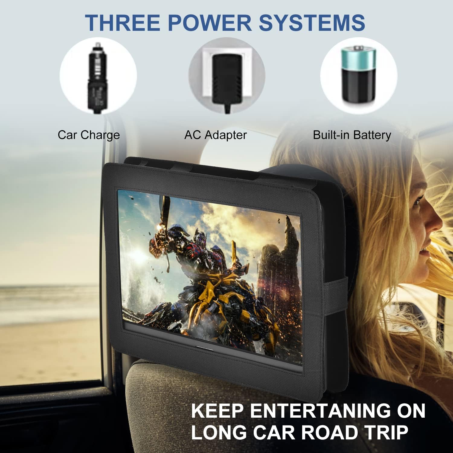 Thumbnail 6 de YOOHOO 14 inch Portable DVD Player 3500 mAh