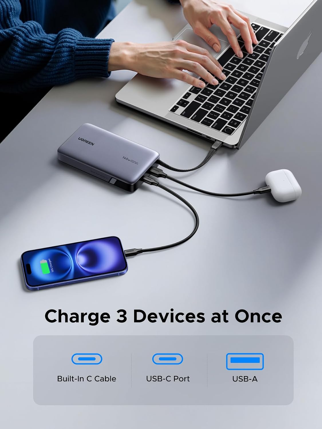 Thumbnail 6 de UGREEN Nexode power bank, 20000mAh fast charge