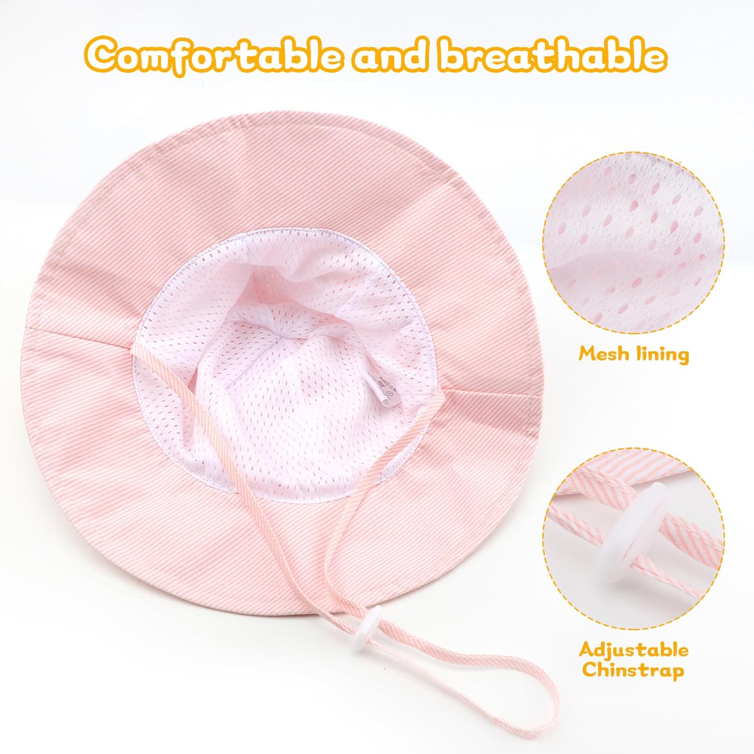 Thumbnail 6 de DRESHOW Baby Sun Hat Toddler Sun Protection Animal Cap with UPF 50+