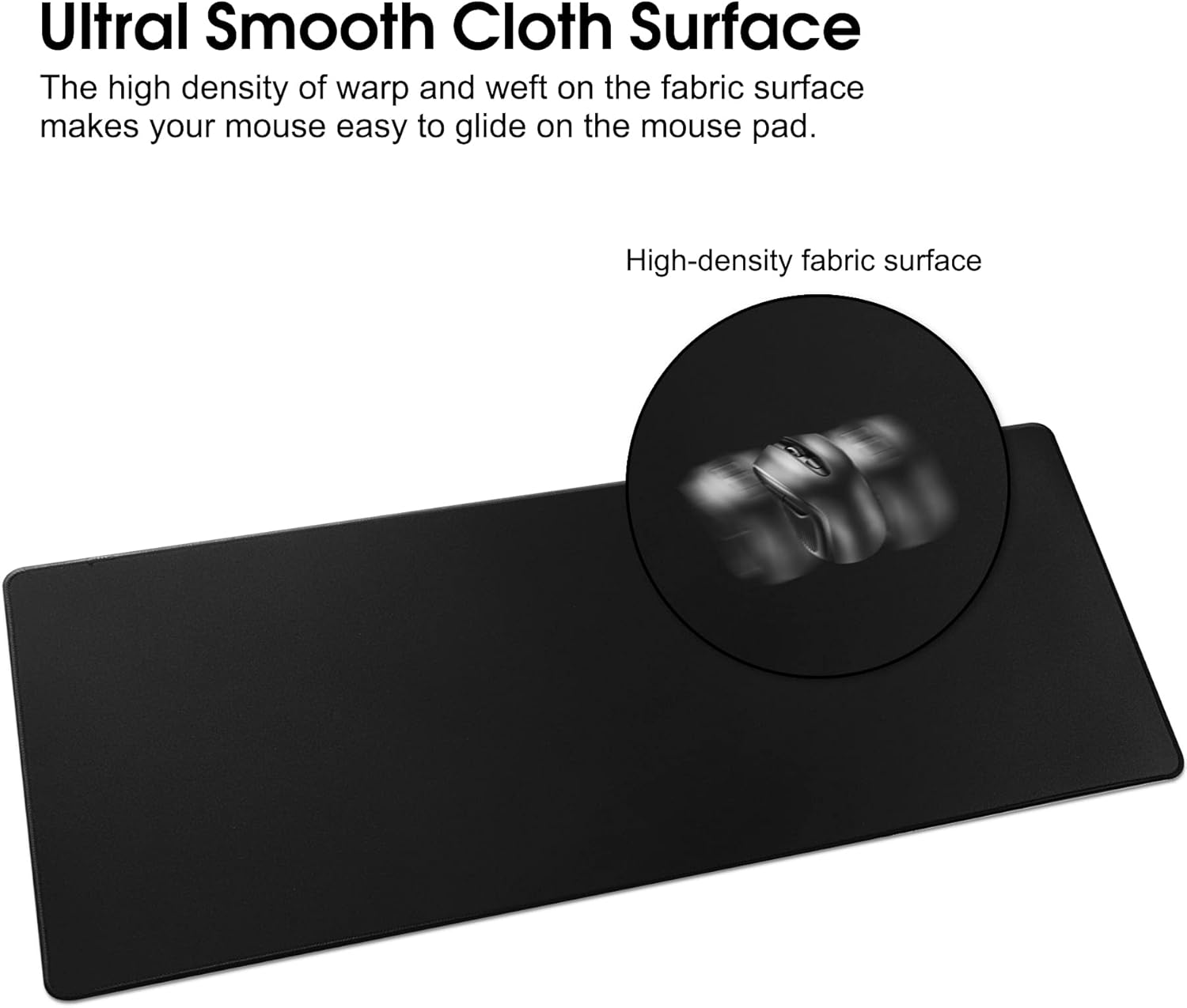 Detalle de HoYiXi Gaming Mouse Pad Extended Large (80 x 40 cm) with Anti-Slip Rubber Base