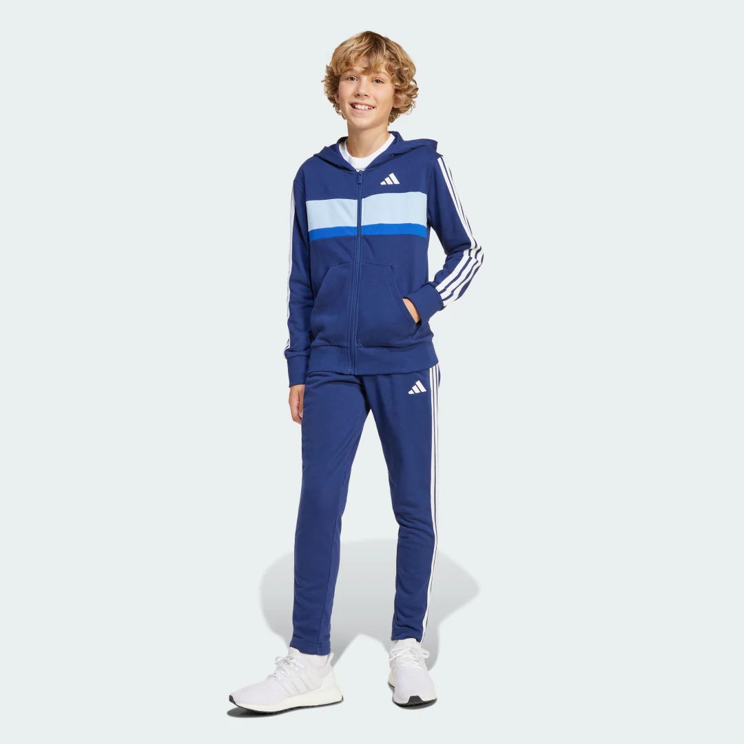 Thumbnail 3 de Chándal Adidas Seasonal Essentials Tiberio French Terry de 3 bandas (adolescentes) azul