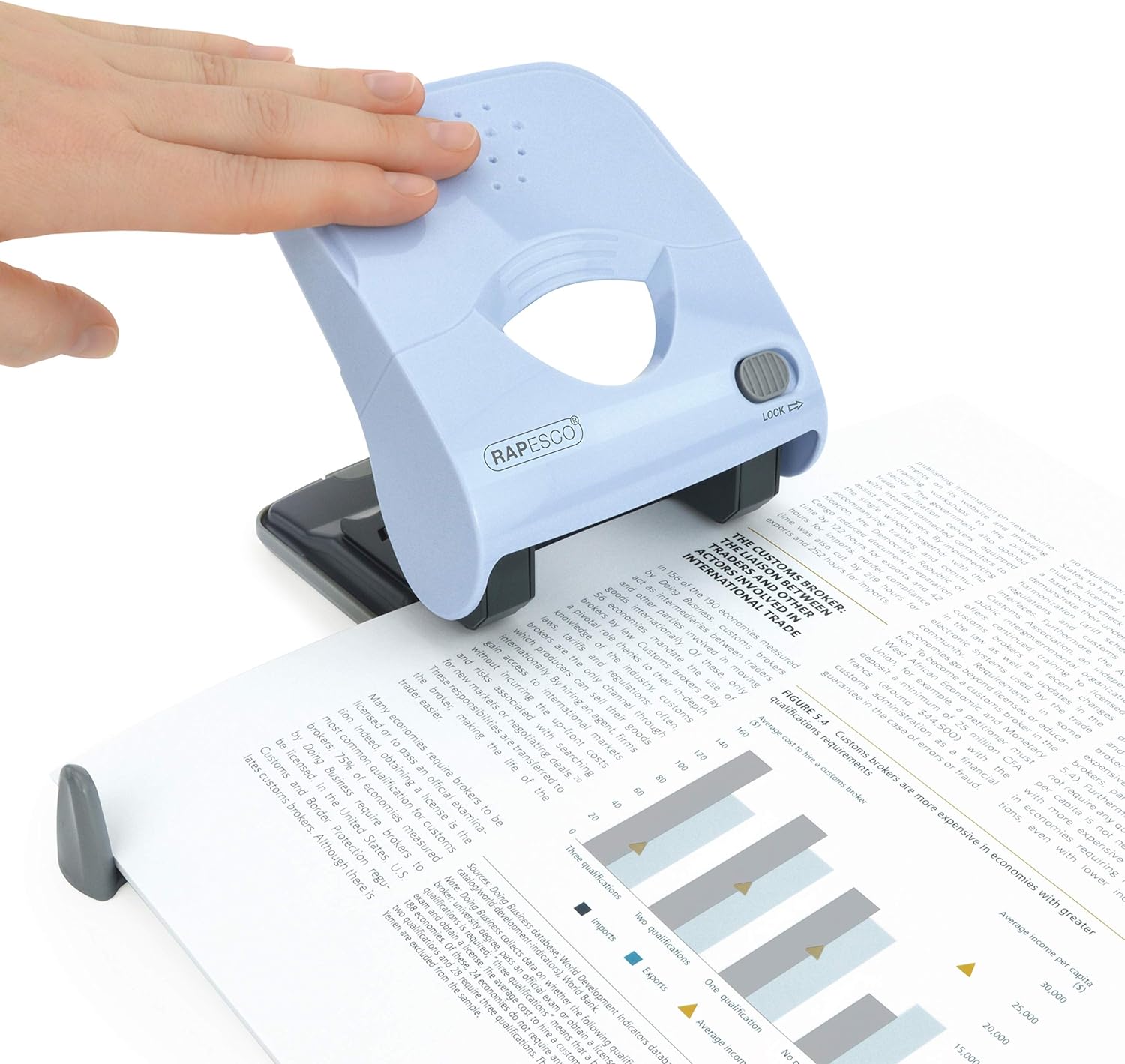 Thumbnail 5 de Rapesco 1528 X5-40ps Perforadora de 2 Agujeros ✨