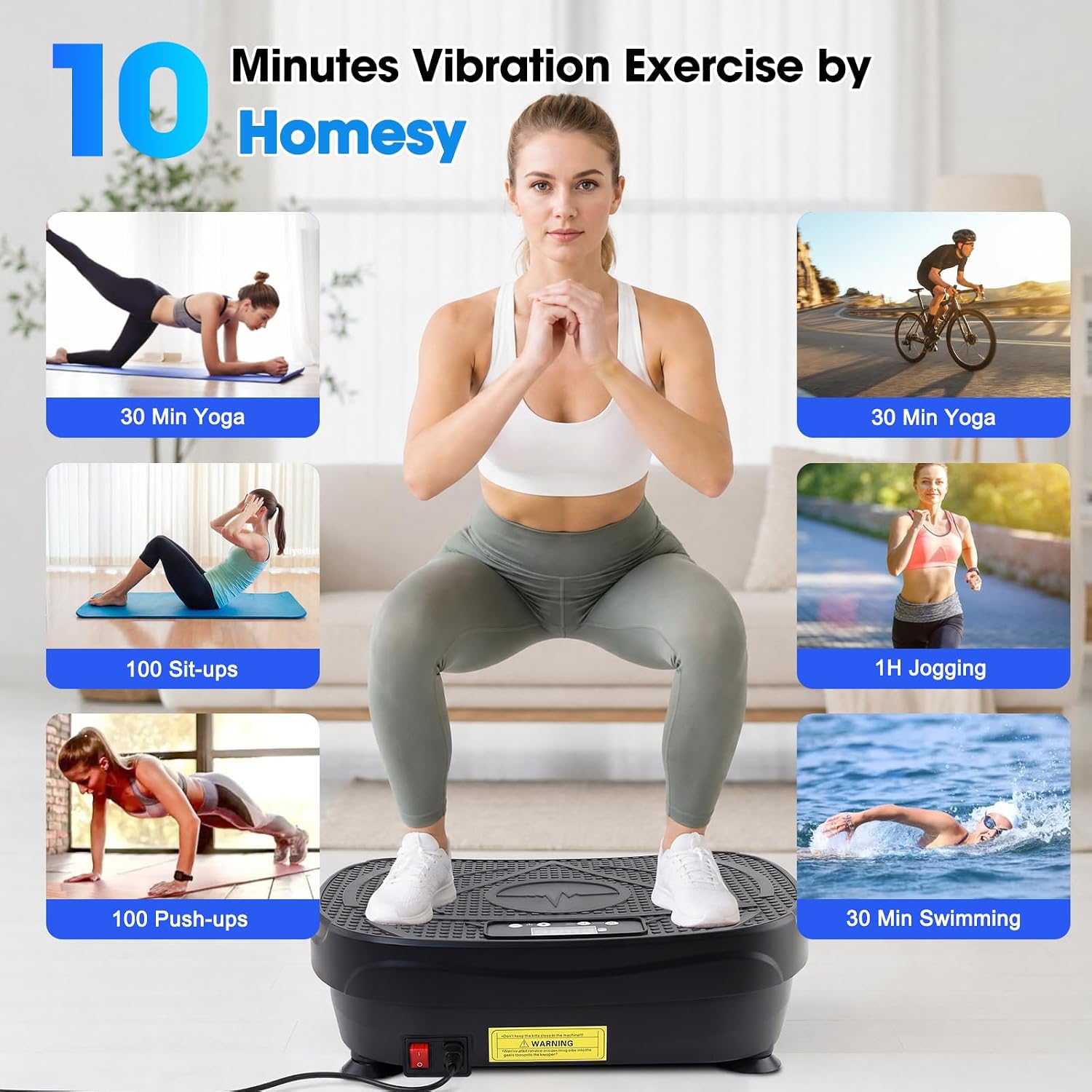 Thumbnail 3 de Homesy Vibration Plate 300 lb platform