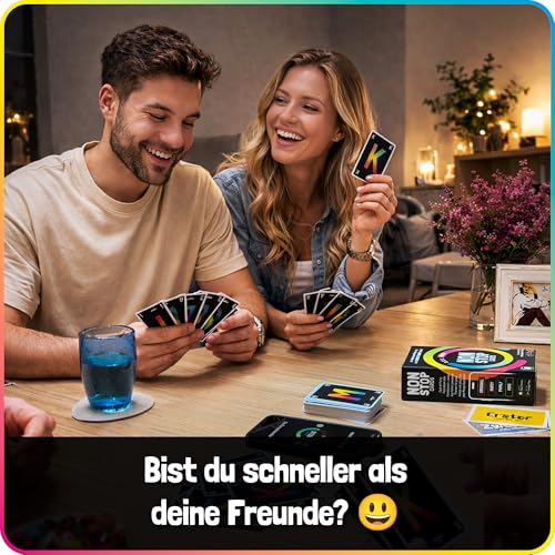 Thumbnail 8 de Nonstop Cards – Lustiges Kartenspiel mit App: Stadt-Land-Fluss für 2–8 Spieler