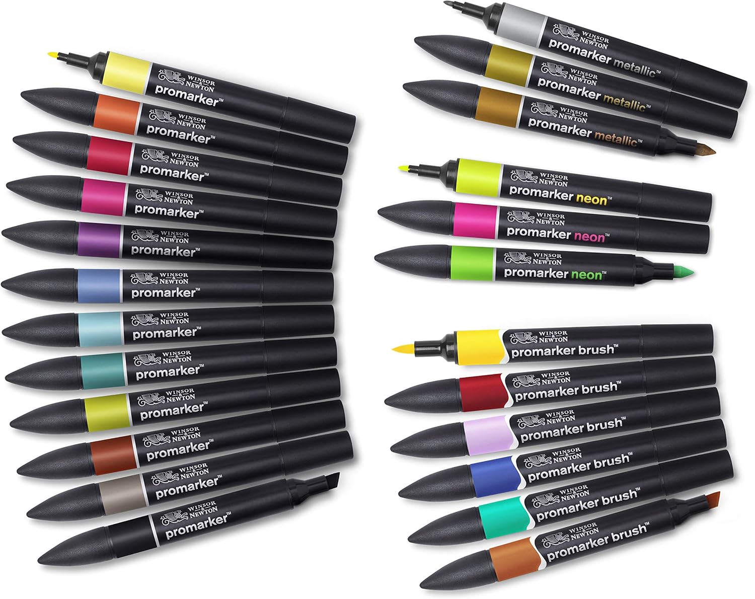 Thumbnail 2 de Winsor & Newton 0290037 Professioneller Layout Mixed Marker 24 Farben Set – Präzises Zeichnen, Design und Layouts