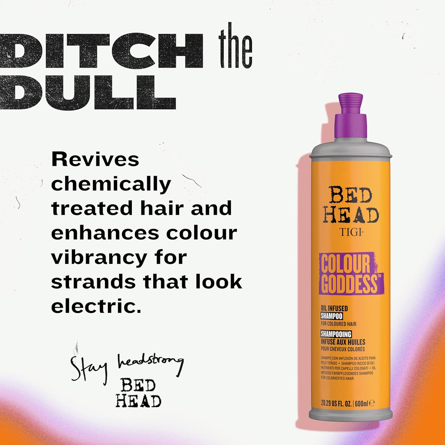 Detalle de Bed Head by TIGI Colour Goddess shampoo per capelli colorati, 600 ml
