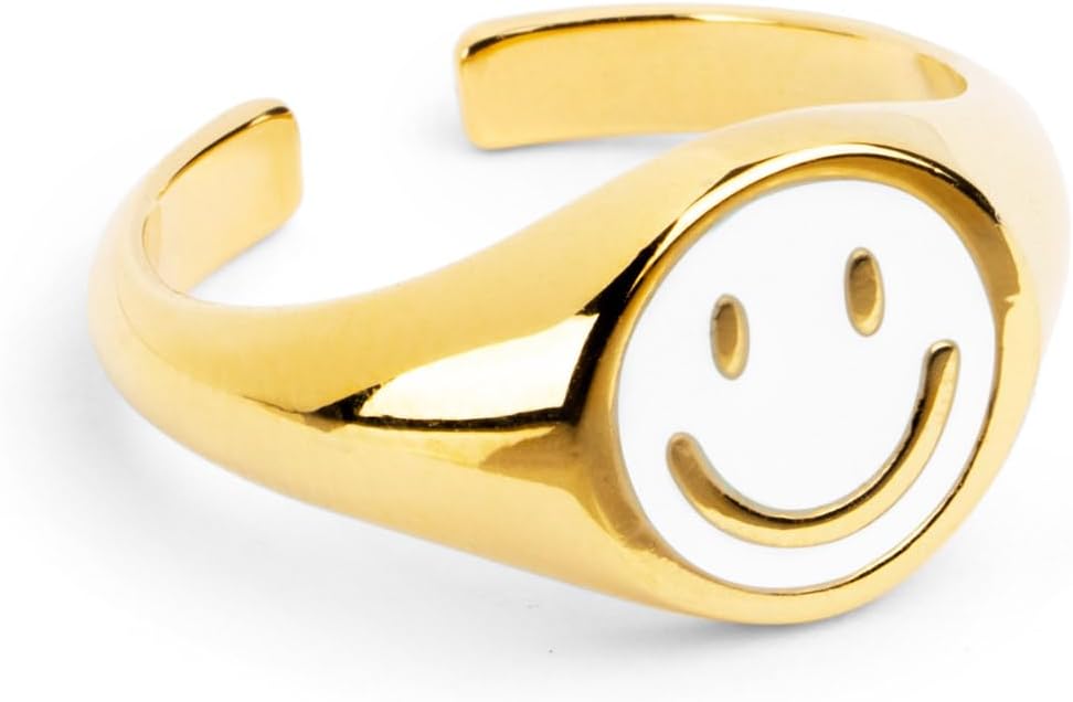 Detalle de SINGULARU Anello Smiley 10 mm 💍