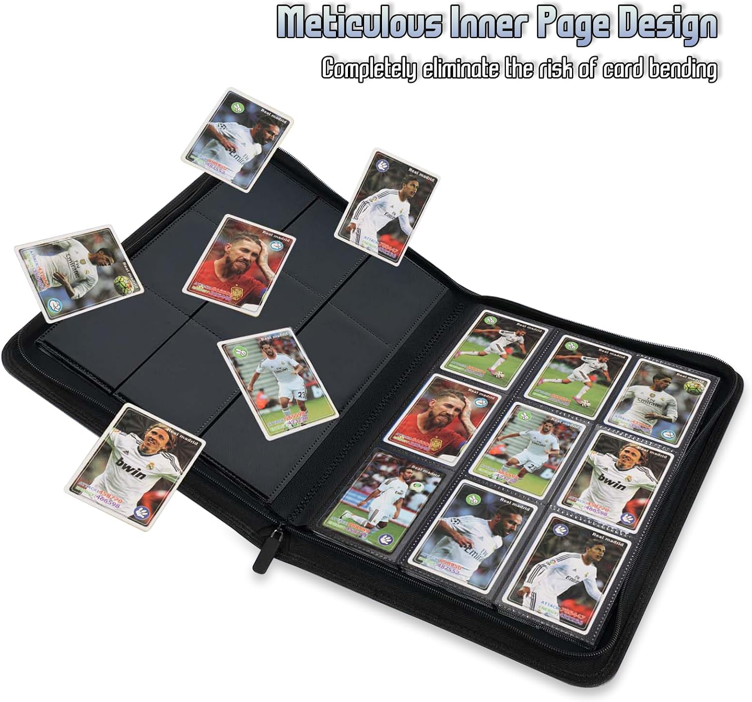 Thumbnail 5 de Premium 9-Pocket Trading Card Binder 540-Pocket Orange