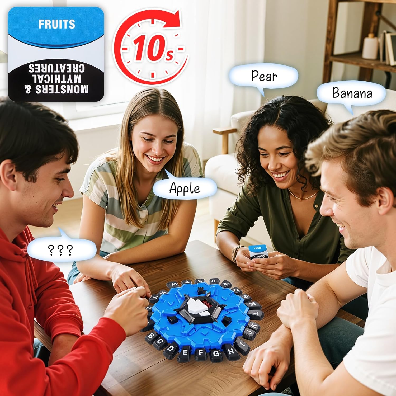 Detalle de Word Game: a fast, family-friendly alphabet challenge for 2–8 players