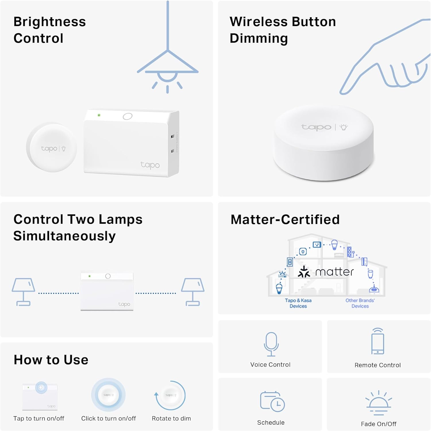 Detalle 2 de TP-Link Tapo Smart Dimmer Kit ⚡