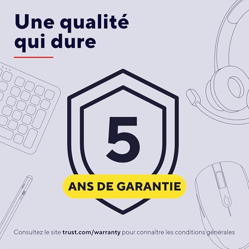 Thumbnail 5 de Trust Ymo II Pack Clavier et Souris sans Fil AZERTY Français, Noir