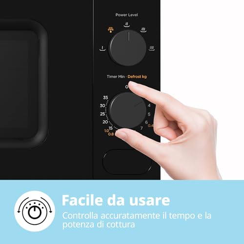 Detalle de COMFEE' Forno a Microonde Nero 20 L, 700 W – CM-M202CC(BK)