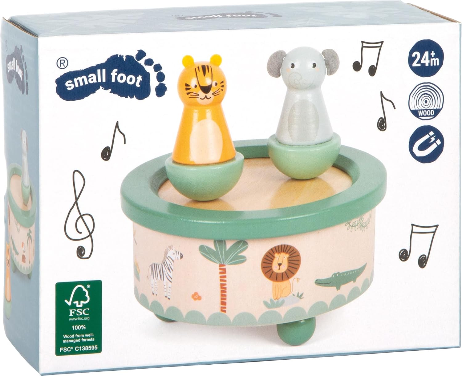 Thumbnail 6 de Small Foot Boîte à Musique Safari en bois FSC® 🎵