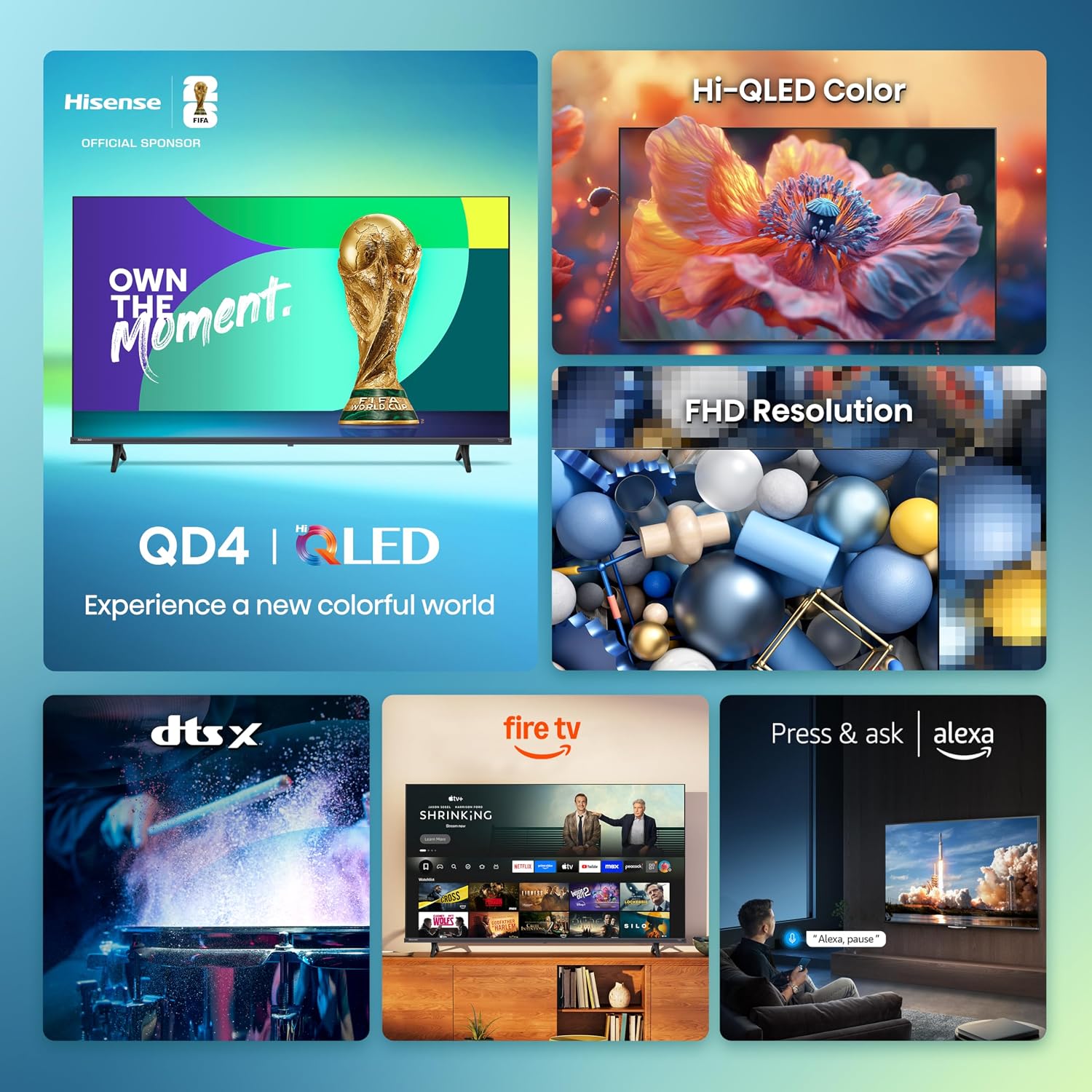 Detalle 2 de Hisense 40QD4QF 40-inch Hi-QLED FHD TV
