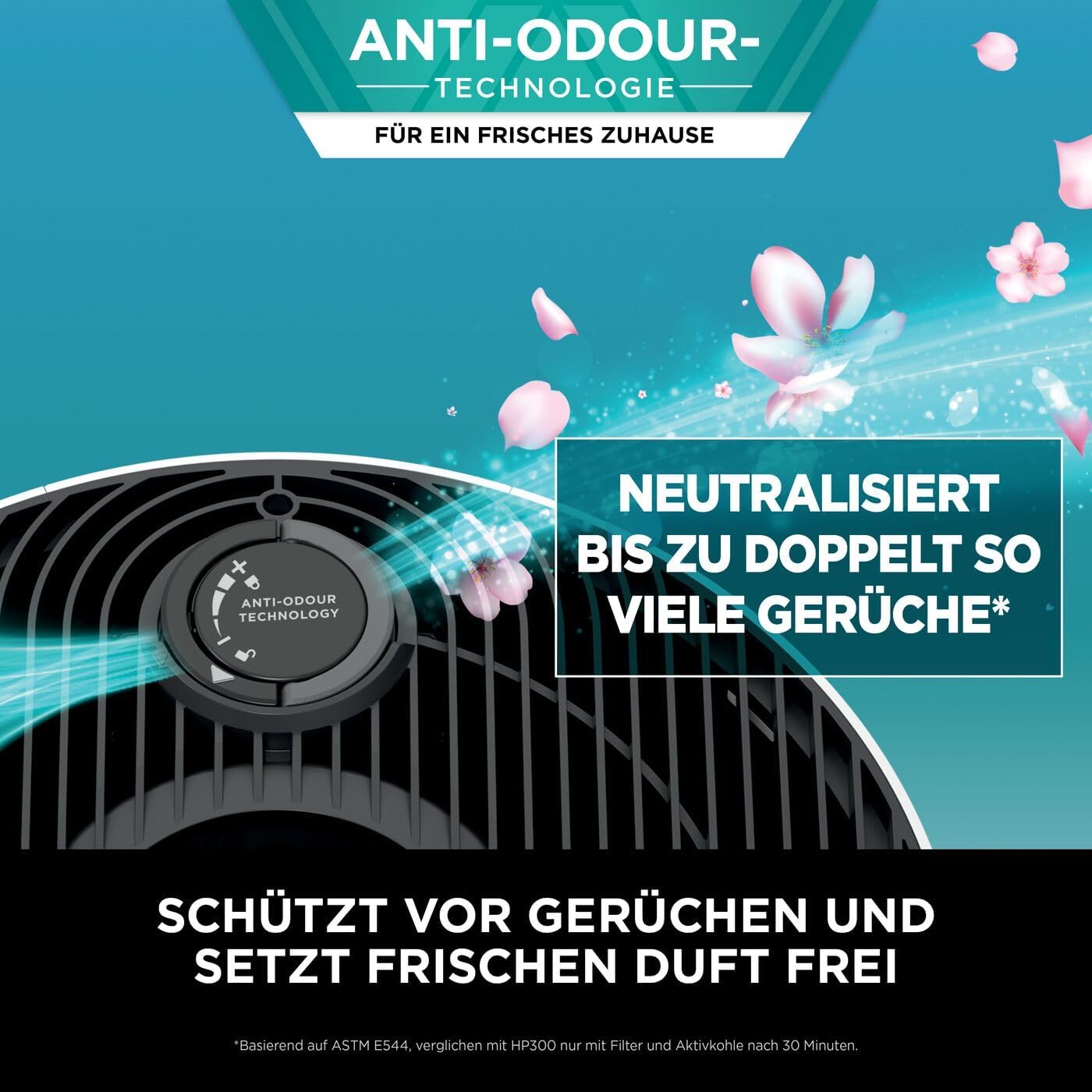 Detalle de Shark NeverChange Luftreiniger HP300EU – bis zu 5 Jahre HEPA-Filter, Auto-Modus für Räume bis 130 m²