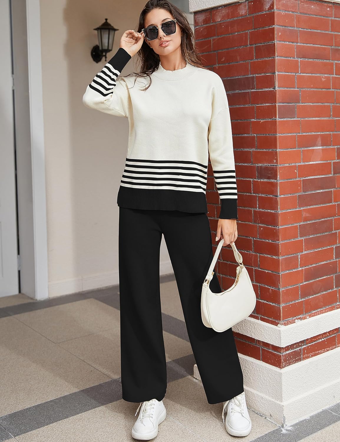 Detalle de Tanming Women's Lounge Set 2‑Piece Knit 1 emoji