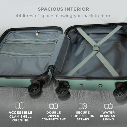 Thumbnail 5 de AVIO Wave Cabin Suitcase 55x40x20cm — Lightweight ABS Carry-On with 4 Double Spinner Wheels