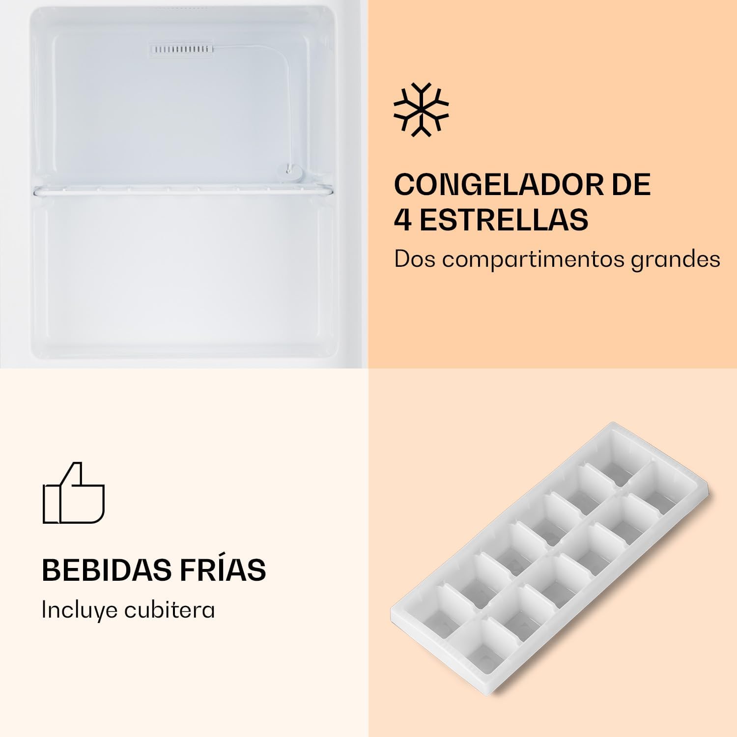 Detalle de Klarstein Mini Congelador Vertical 🧊 Portátil para Casa y Oficina