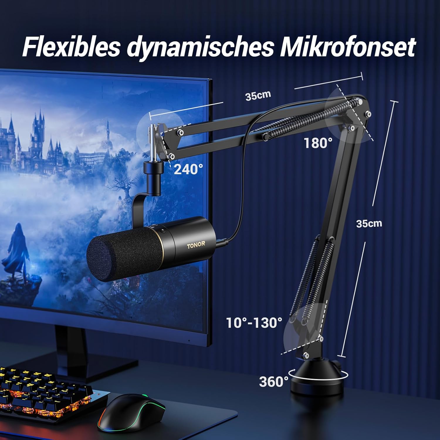 Thumbnail 5 de TONOR TD510+ dynamisches Mikrofon mit XLR/USB