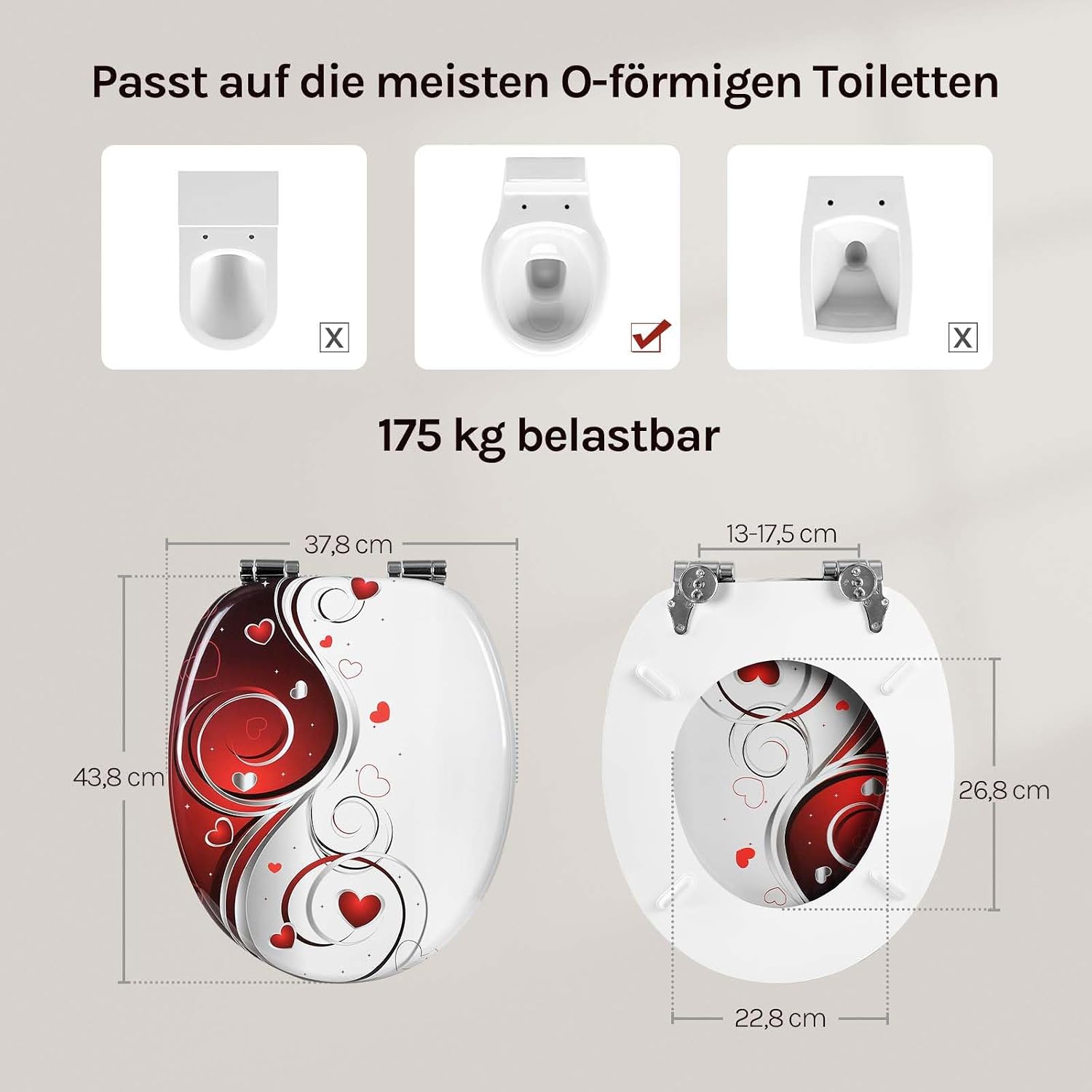 Thumbnail 5 de WOLTU Premium WC-Sitz 175 kg Absenkautomatik