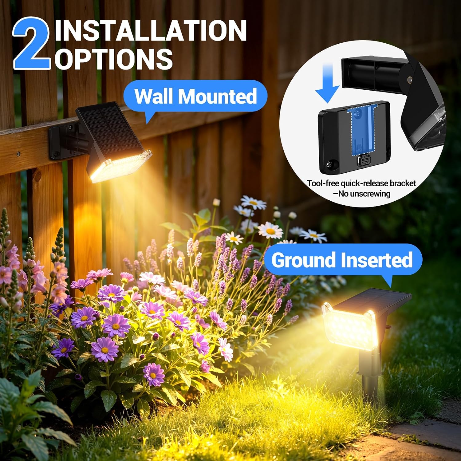 Thumbnail 6 de Solar Spotlights, 4-Pack
