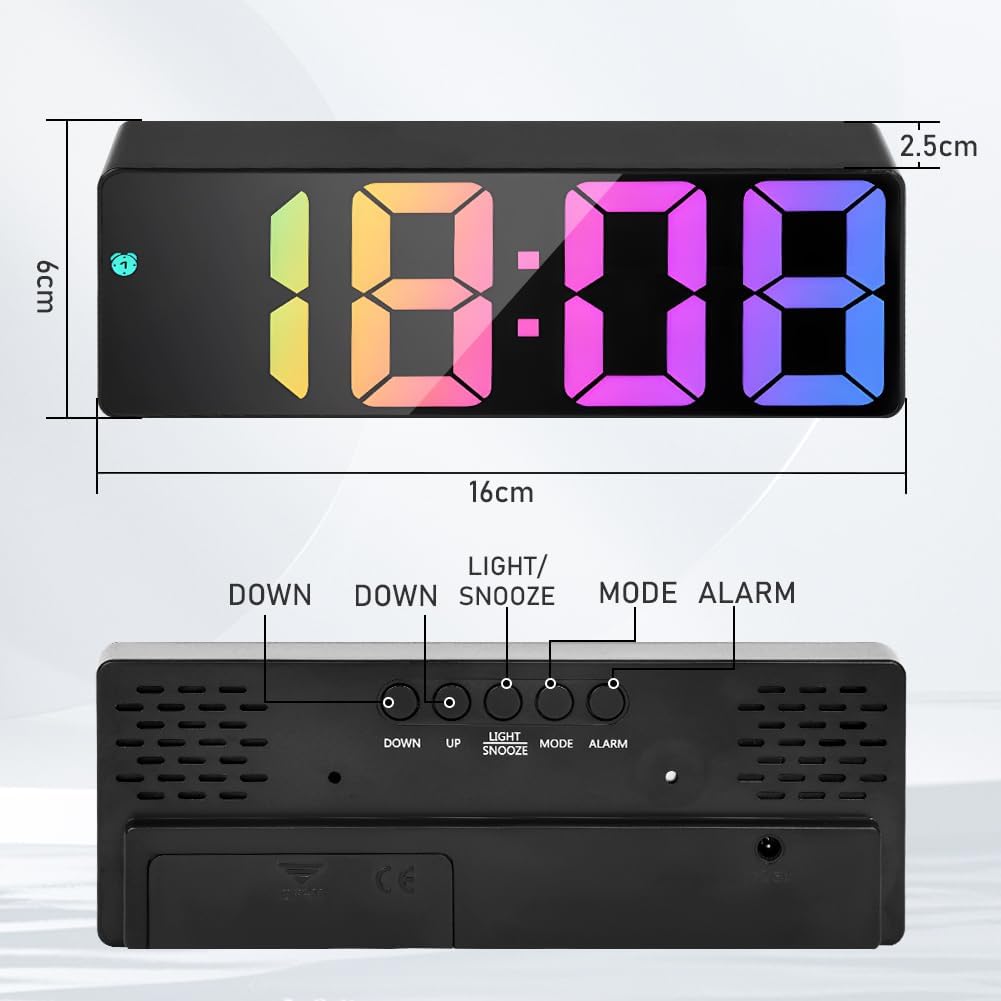 Thumbnail 1 de flintronic Réveil Numérique Horloge LED