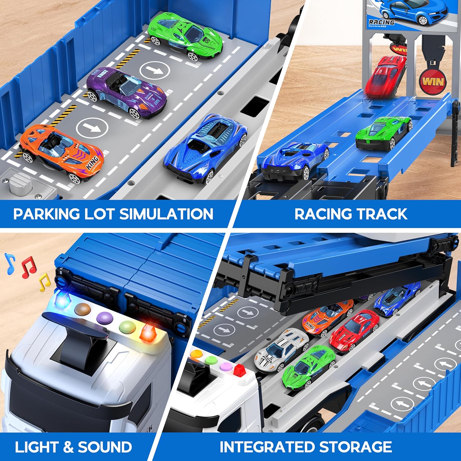Thumbnail 3 de Carrier Truck Foldable Race Track 3-Layer 🚚