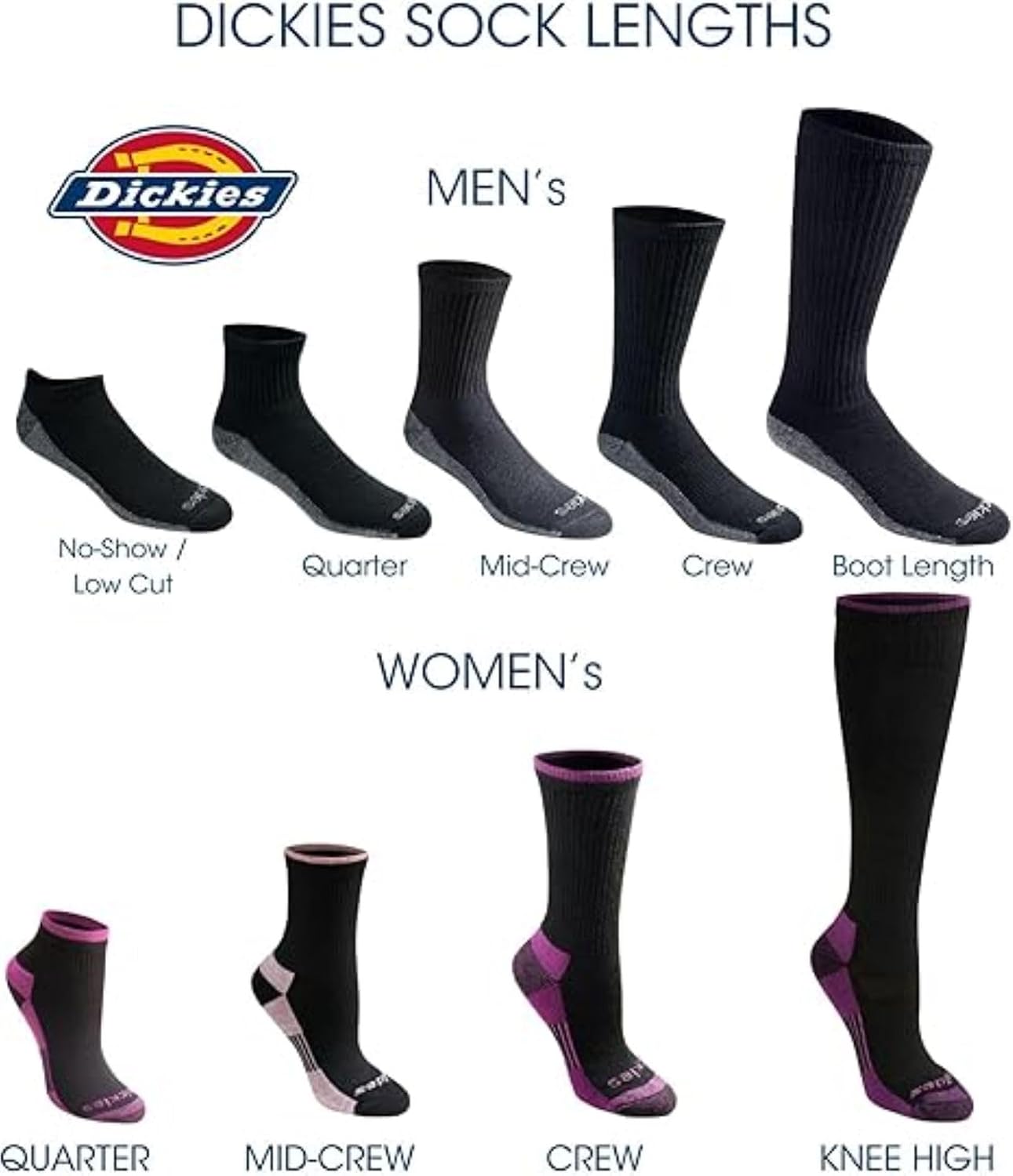 Thumbnail 5 de Dickies Dri-Tech Moisture Control Crew Socks, 18 Pairs