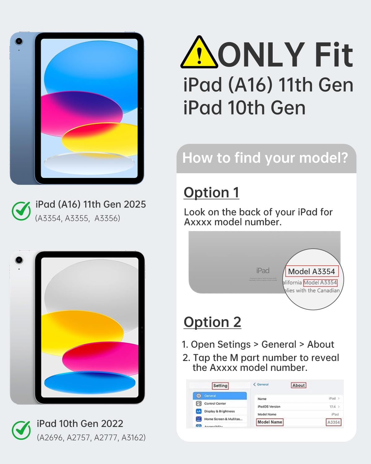 Detalle de TiMOVO Hülle für iPad (A16) 11. Generation – 11 Zoll 2025 / iPad 10. Generation 2022 mit Stifthalter, Folio-Schutzhülle in Blumenoptik