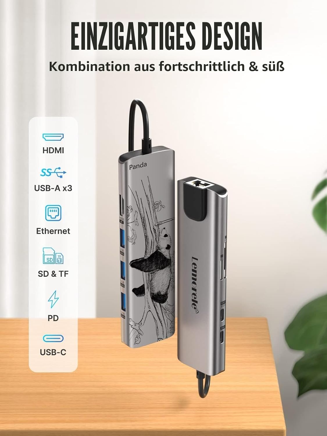 Thumbnail 3 de Lemorele Aluminium USB-C Docking Station 9-in-1 – kompakt, leistungsstark und vielseitig