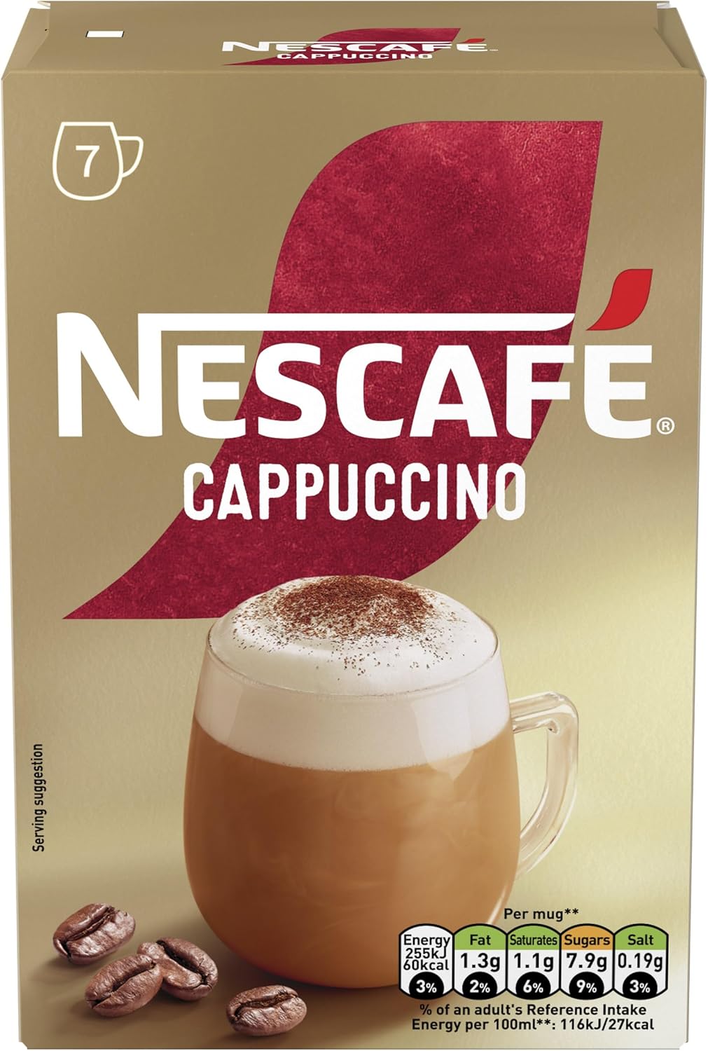 Thumbnail 4 de NESCAFÉ Cappuccino Instant Coffee Sachets – 72 x 15.5g