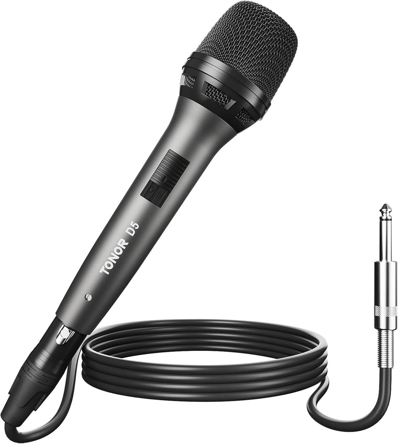 Detalle de TONOR D5 Dynamic Vocal Microphone with 4.5m XLR to 6.35mm Cable