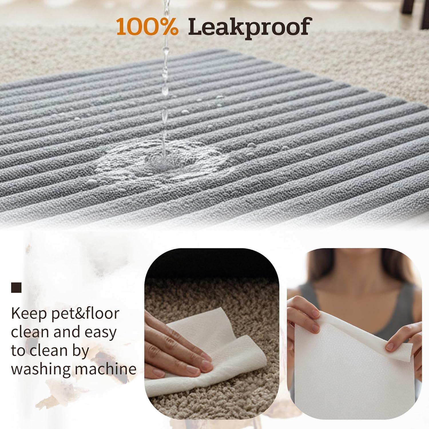 Detalle de NWK Fluffy self-warming cat mat 114cm