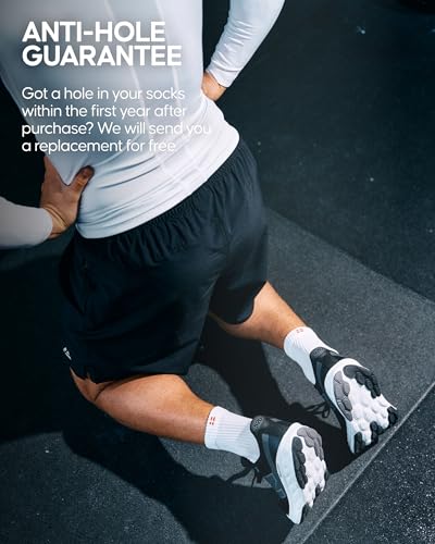Thumbnail 3 de DANISH ENDURANCE Cushioned Running Socks for Long Distances – Unisex 3 Pack (Black-Grey, Blue-Yellow, Grey-Black), 39-42
