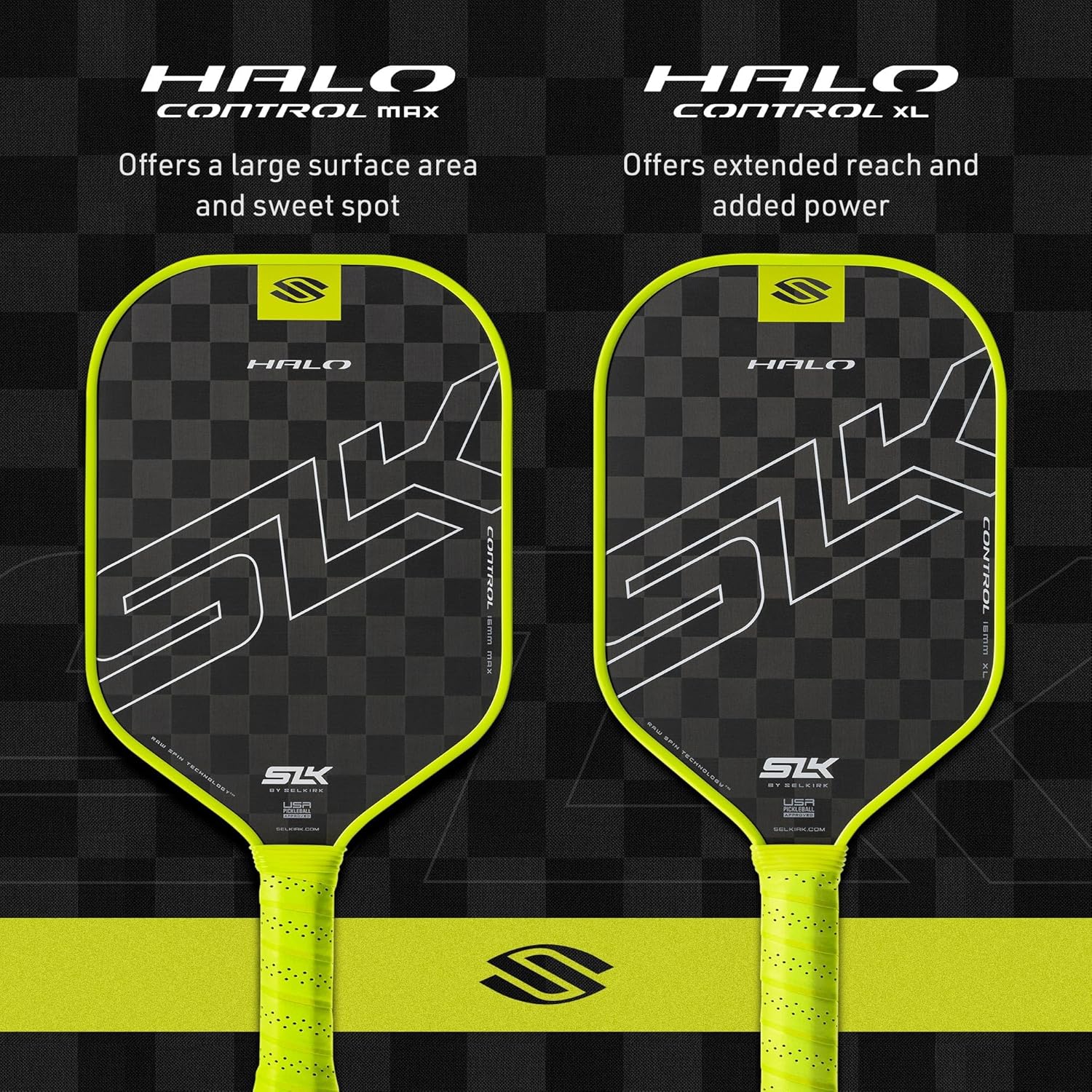 Thumbnail 5 de Selkirk Sport SLK Halo Raw Carbon Fiber Pickleball Paddle