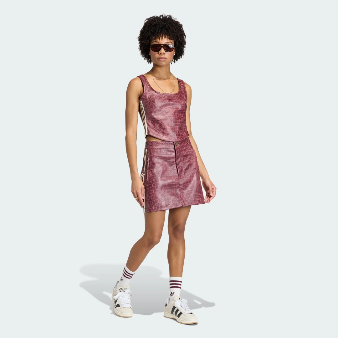 Detalle de CORSÉ DE POLIPIEL en Burgundy de Adidas