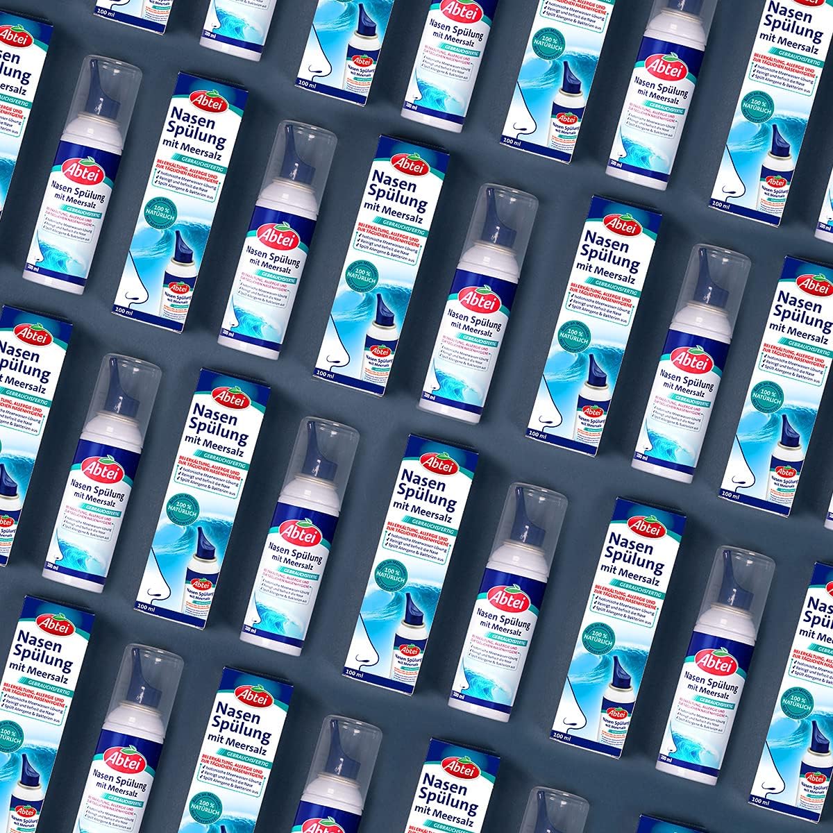 Thumbnail 3 de Abtei Nasen Spülung mit Meersalz – isotonische Nasenspülung für tägliche Hygiene und Erkältung