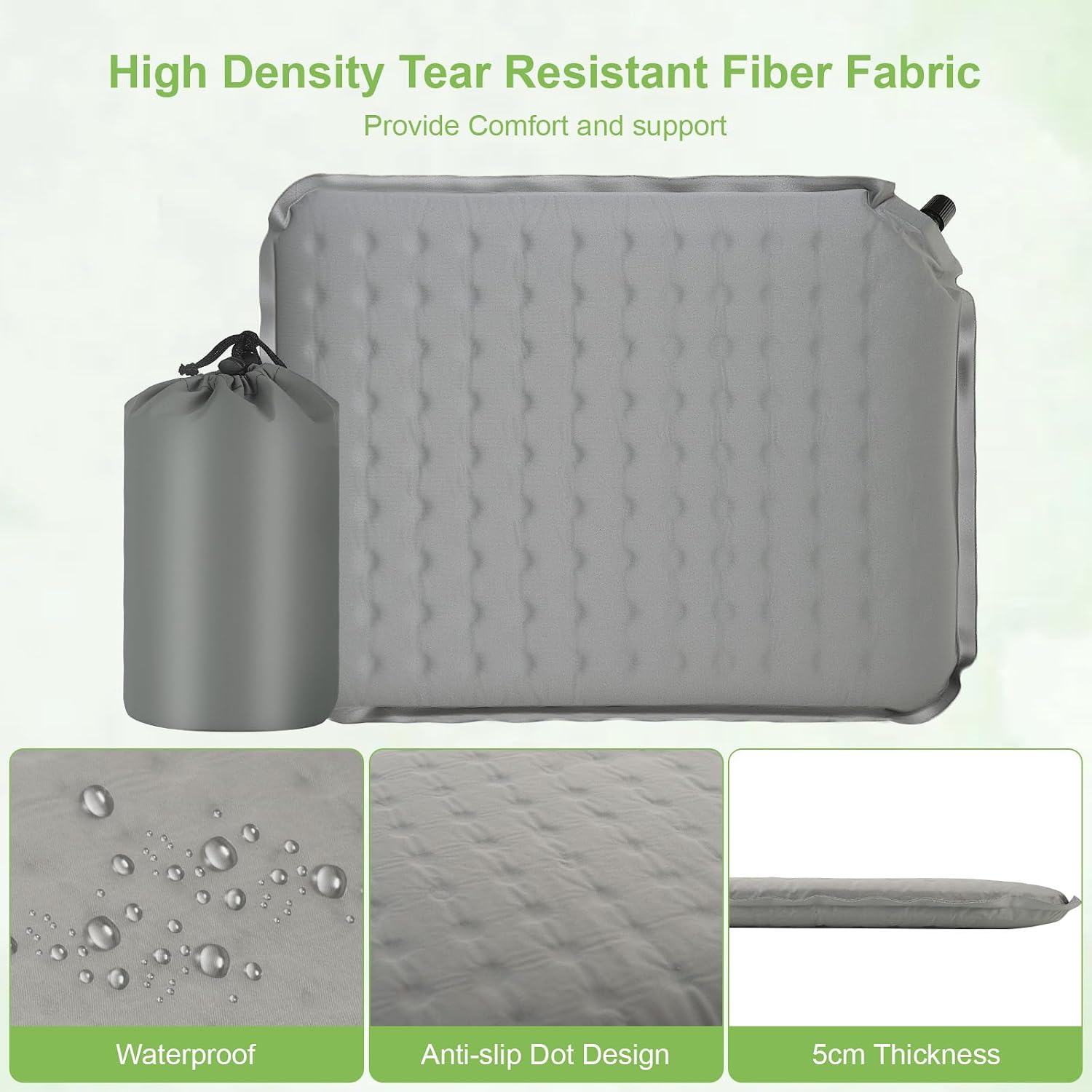 Thumbnail 1 de Hahorpa Self Inflating Travel Seat Cushion, 40×30cm – Grey