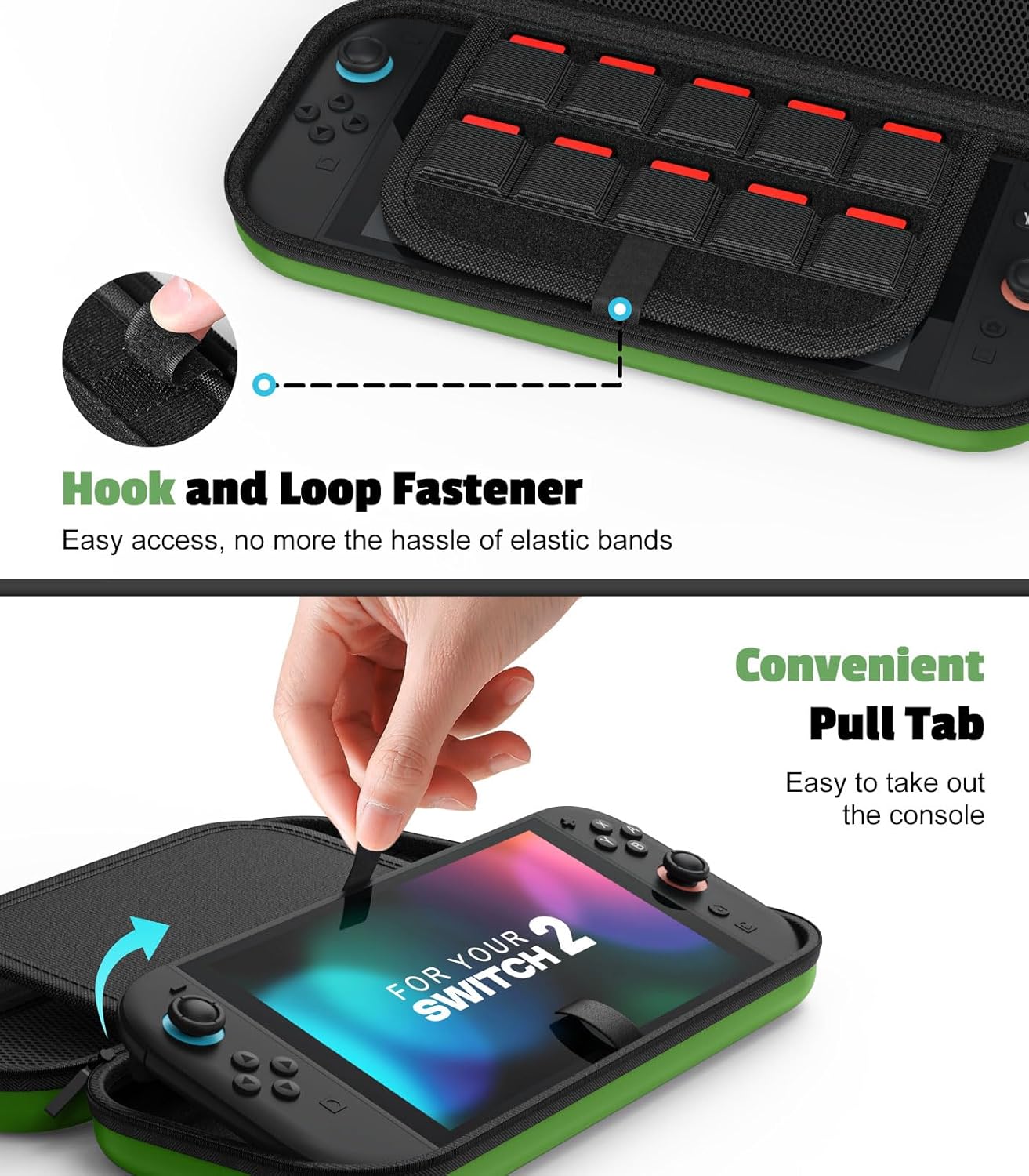 Thumbnail 4 de MoKo Carrying Case for Nintendo Switch 2 (2025) – Protective Hard Shell with 10 Game Slots