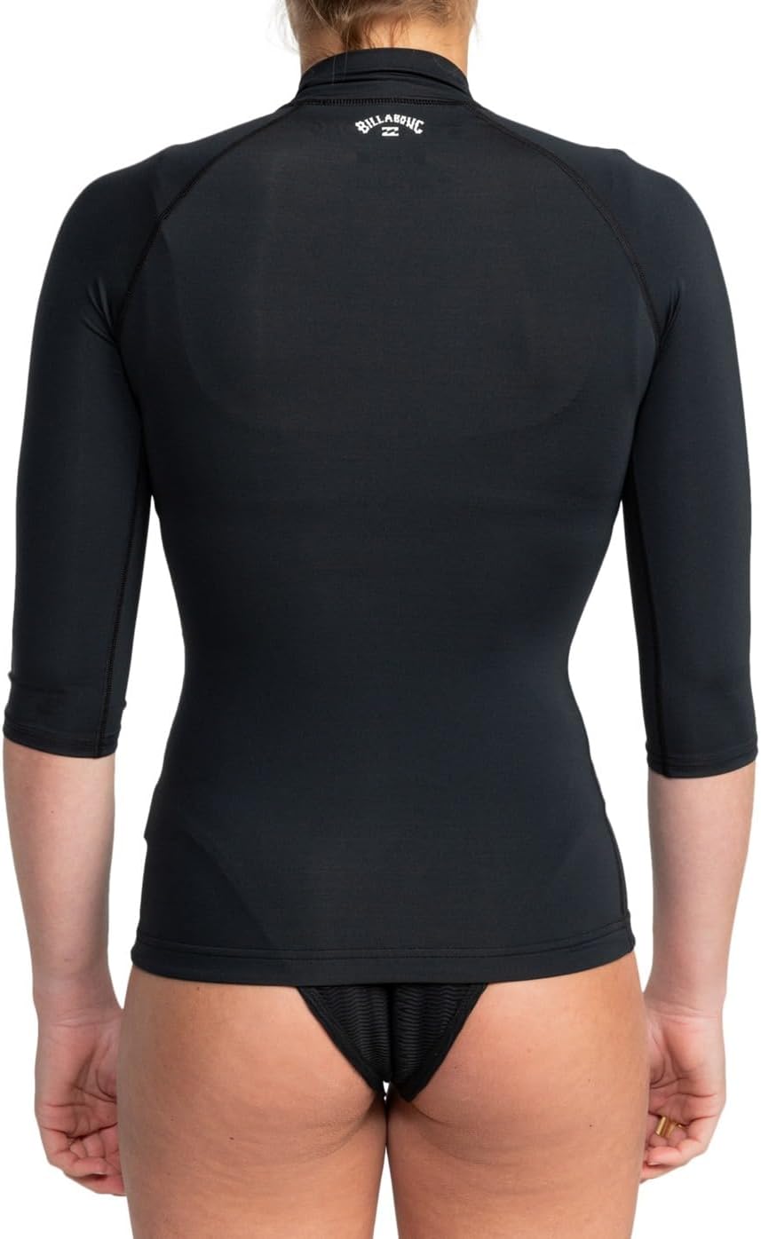 Detalle de Billabong Tropic Surf SS Rashguard Donna: pure stile e protezione UPF 50+