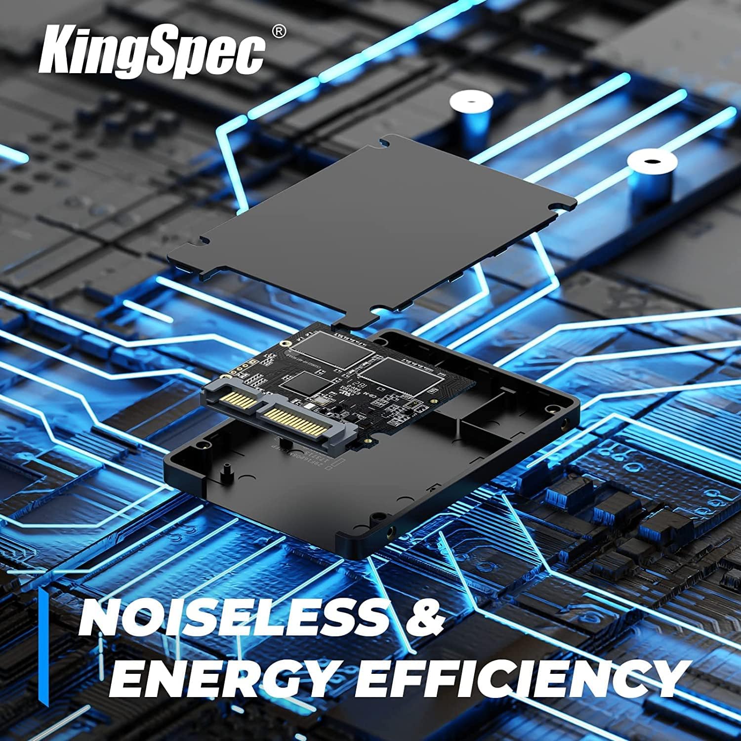 Detalle de KingSpec 2TB 2,5-Zoll SATA SSD – Schnelle, zuverlässige Speichererweiterung für Desktop & Laptop