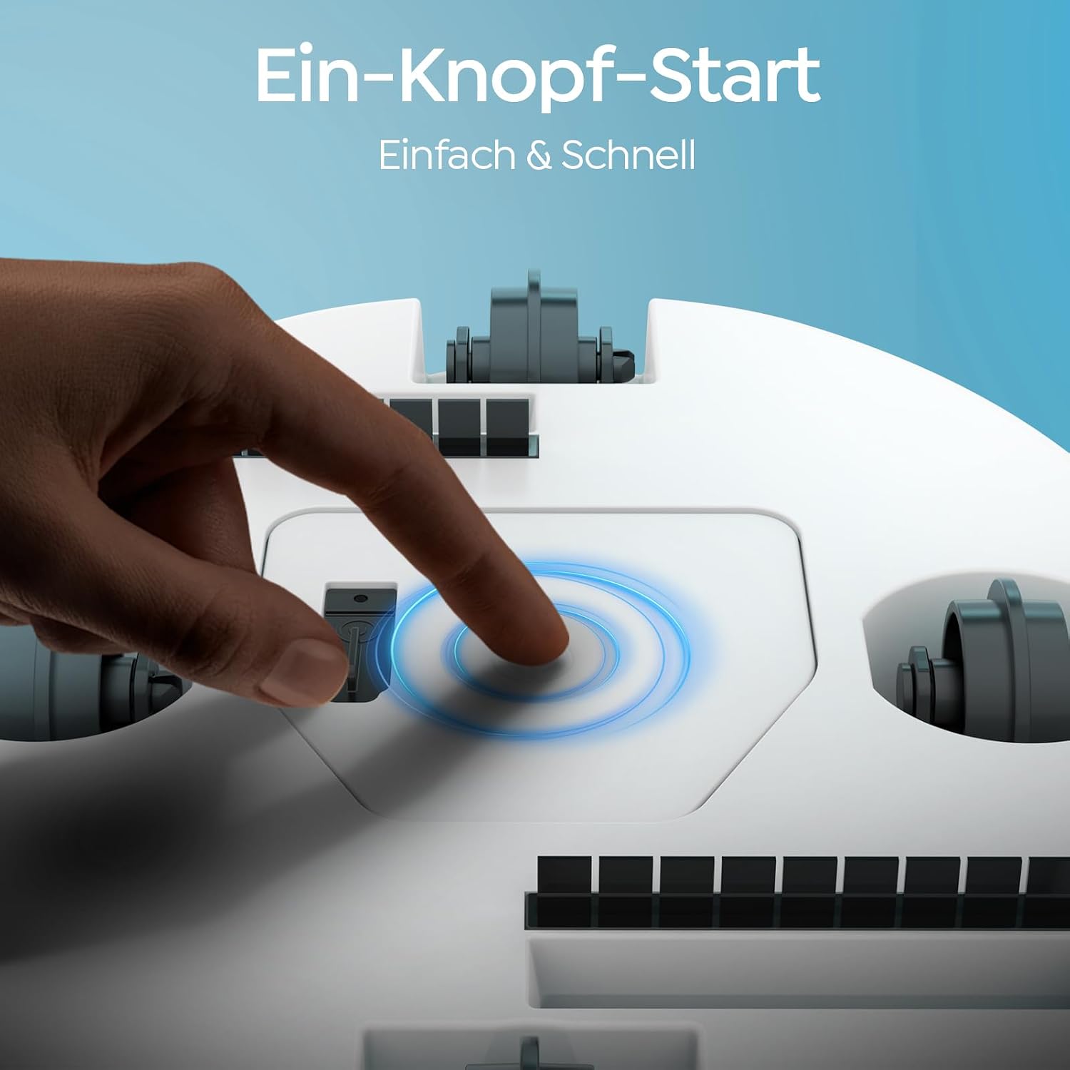 Detalle 2 de BRINBO S2 Poolroboter – Kabelloser Reinigungshelfer für flache Becken bis 80 m²