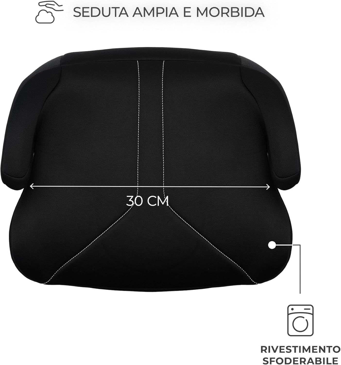 Detalle de Kinderkraft I-BOOST 2 I-SIZE: Seggiolino rialzato per bambini 125–150 cm, 6–12 anni